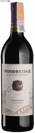 Вино виноград.натур.сухе черв Woodbridge Zinfandel Robert Mondavi 0,75л США 57004 фото