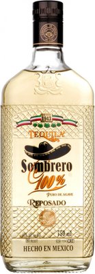 Текіла Reposado Sombrero 1л 38% Мексика 55930 фото