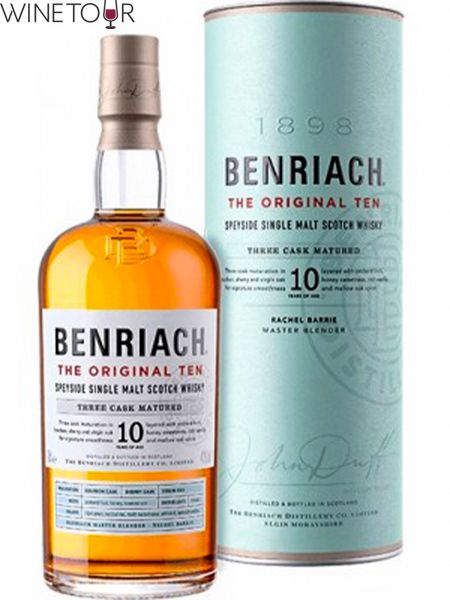 Віскі односолод.BenRiach 10р 0,7л тубус 43% Шотландія 42505 фото