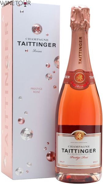 Шампанське брют рож.Тетенже Престіж Розе под.кор.Taittinger 0,75л Франція 56339 фото